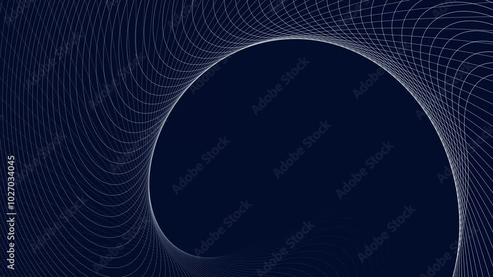 Aufkleber futuristic lines tech motion background. abstract thin color wavy line over background.