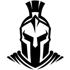 Spartan portrait silhouette