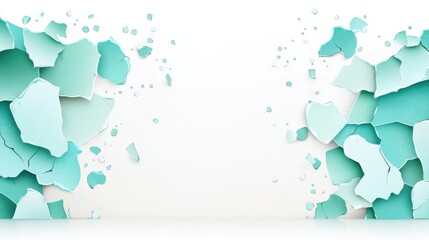 Colorful paper fragments create a dynamic and modern background, perfect for creative projects and artistic displays.