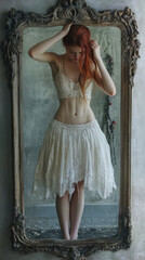Naklejka premium International Anorexia Day. thin people. Anorexia