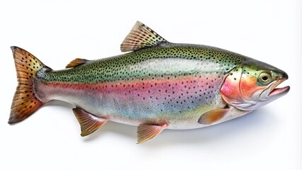 Stunning Whole Rainbow Trout in Rule of Thirds Composition for Culinary Use