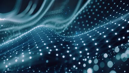 Blue digital art shows nodes and lines in topaz enhancement simulation design and coding, Designing and coding virtual simulations to enhance understanding of abstract concepts