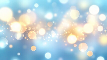 Obraz premium Soft Colorful Bokeh Lights on Blue Background