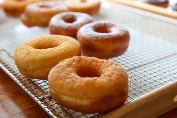 a donut dessert on display