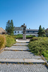 A bronze statue of prince Pribina in Nitra. Slovakia.
