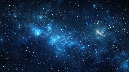 Naklejka premium Vast Starry Sky with Cosmic Depth and Light