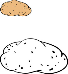 Coloring vegetables for kids coloring book