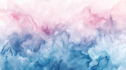 An organic watercolor wash background with fluid gradients soft blues lavenders blush pinks, blending naturally, soothing and artistic look perfect for creative projects or invitations