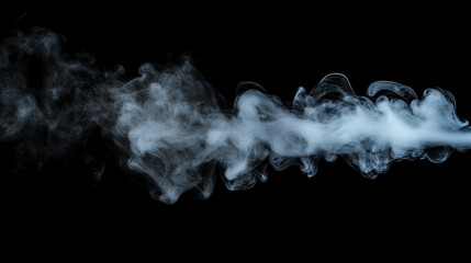 Wisps of smoke gently rising and curling in the air