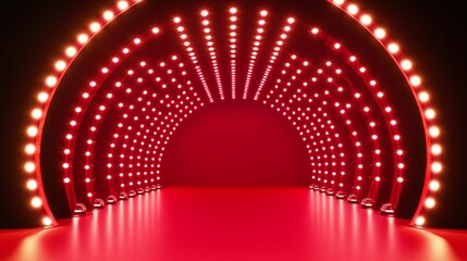 Double 11 promotion e-commerce space booth lighting background