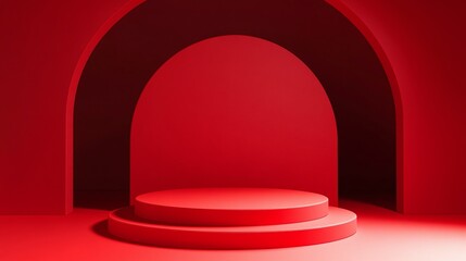 Double 11 promotion e-commerce space booth red background