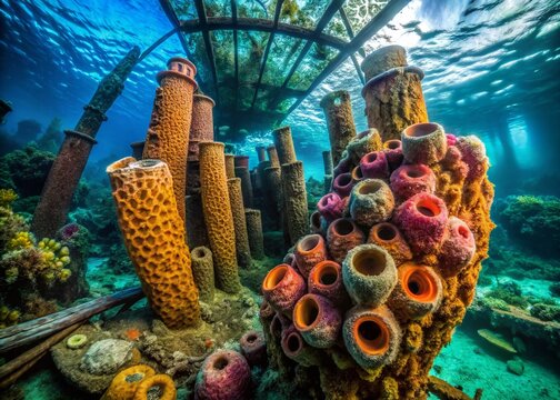 Urban Exploration of Hexactinellid Sponges in Abandoned Aquatic Spaces