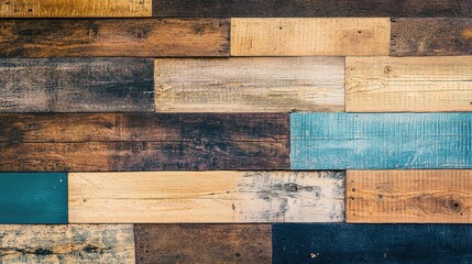 Rustic Wooden Planks Textured Background