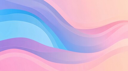 Fototapeta premium Soft cool gradient background with smooth transitions from light blue to soft purple, creating a calm and serene atmosphere ideal for modern designs, digital projects, and soothing visuals.