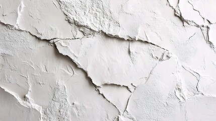 Cracked White Wall Texture Background
