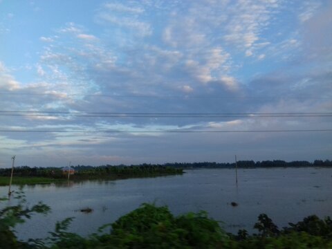 Blue sky in Chalon Bill, Singra, Natore, BD