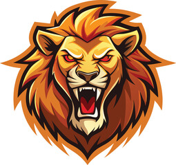 Obraz premium lion head vector
