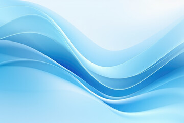 Fototapeta premium Serene Blue Waves Abstract Design