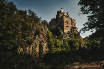 Burg Kriebstein - Sachsen - Deutschland - Mittelsachsen - Kriebethal - Höhenburg - Spornburg -...
