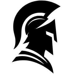 Spartan silhouette vector design