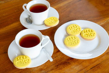  R U OK Day Australia, fundraising morning tea, yellow themed biscuit, mental health depression...