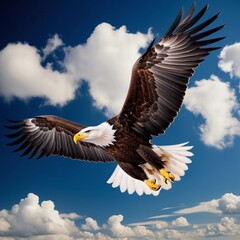 Obraz premium Soaring Bald Eagle