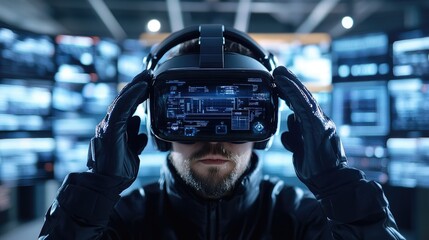 Immersive Virtual Reality Experience with Headset