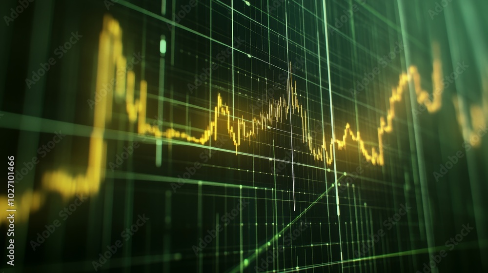 Aufkleber intersecting lines grid background symbolizing financial stability and analytical insights
