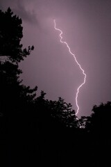 lightning in the sky