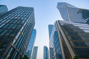 Fototapeta premium Modern office building in the financial center