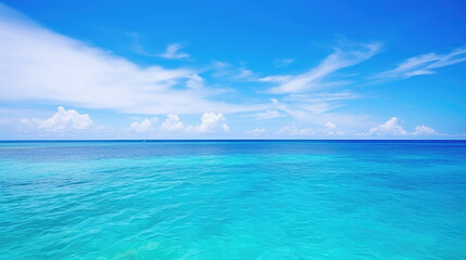 Serene Tropical Ocean Horizon View