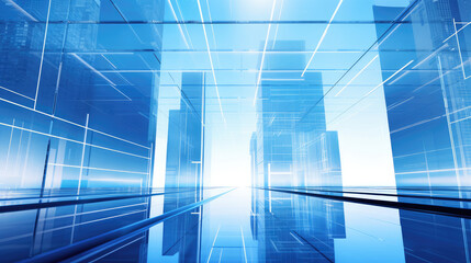 Obraz premium Futuristic Cityscape: Vision of Urban Progress