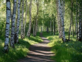 Obraz premium Forest Dirt Road