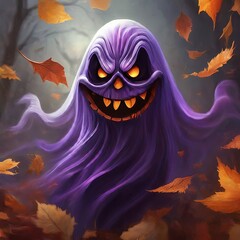 Sinister Ghost in a Dramatic Scene