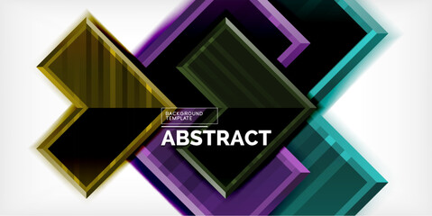 Arrow geometric abstract vector background. Vector Illustration For Wallpaper, Banner, Background, Card, Book Illustration, landing page