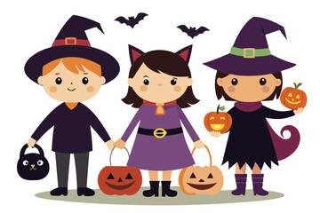 Kid dressed as For HALLOWEEN