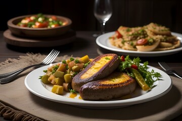 ia generated. thanksgiving food