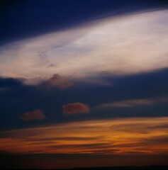 Clouds and sky background. Natural atmosphere