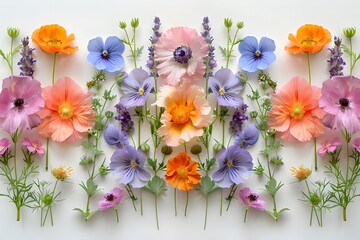 Vibrant Spring Floral Arrangement for Botanical Design and Decor