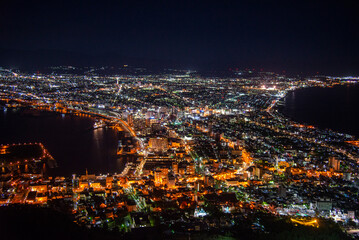 The night view from Mount Hakodate is regarded as one of the top three night views in the world, offering visitors a stunning panorama of
Hakodate city and the surrounding bay from the summit
