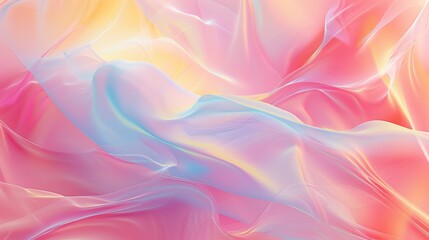 Fototapeta premium Colorful Silk Fabric Flowing Texture Background