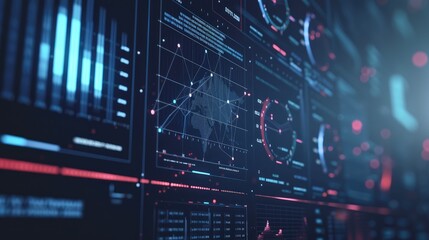 Advanced Data Center Network Technology Concept