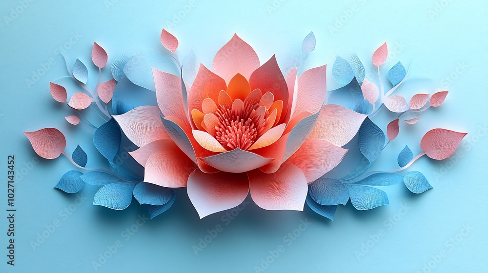 Poster stunning papercut rangoli design using soft pastel colors with intricate symmetrical shapes capturin