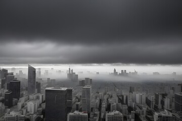 Fototapeta premium ia generated. city skyline