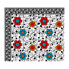 bedsheet design digital art use hand work and digital printing