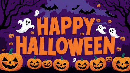 Celebrate a Spooktacular Halloween with Pumpkins and Ghosts 