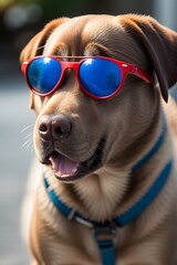 ia generated. dog wearing sunglasses
