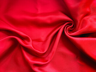 red silk fabric background
