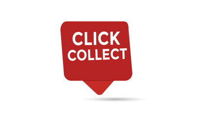 Click collect web banner templates. Vector Illustration 
