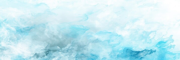 Abstract Ocean Waves Watercolor Background